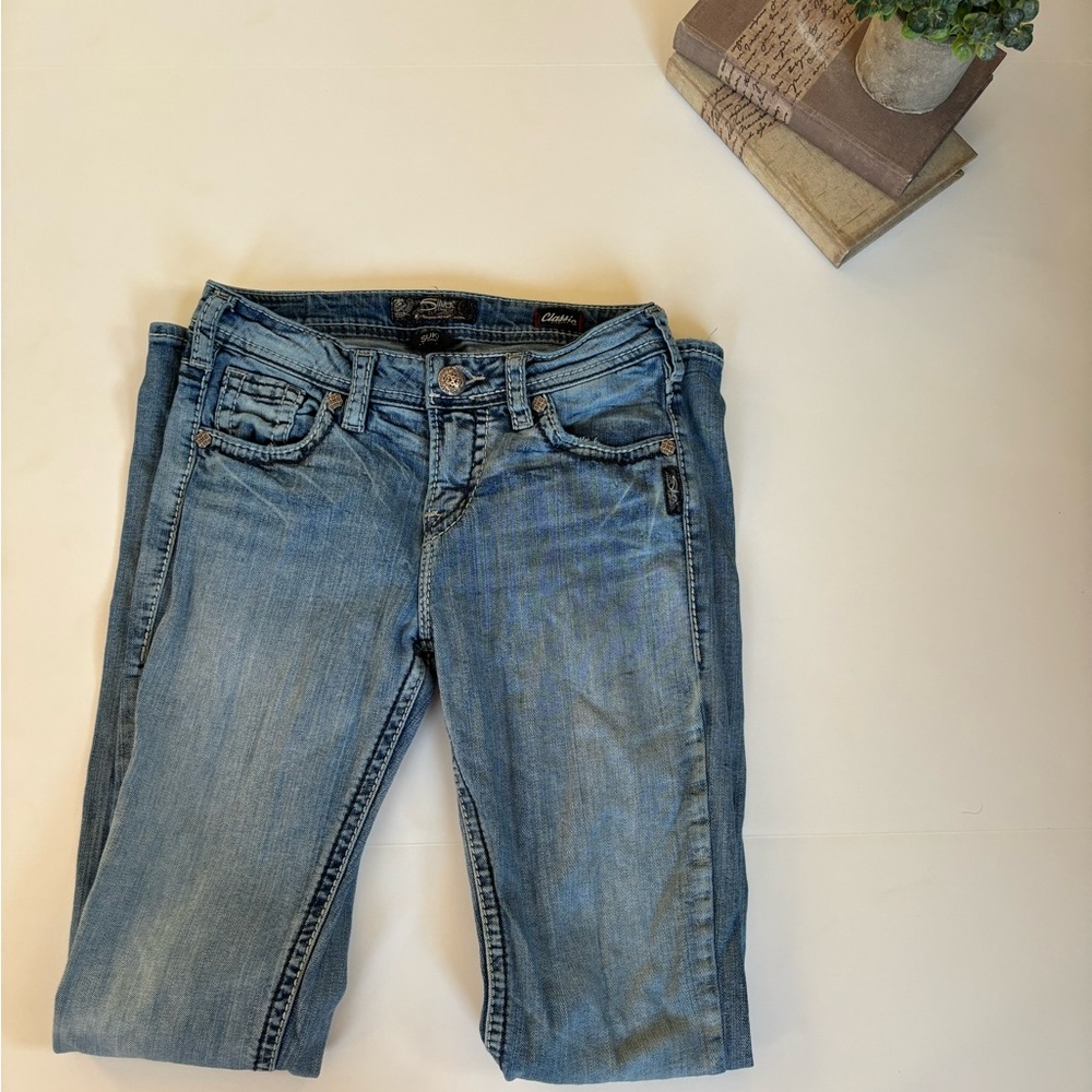 Silver Suki Jeans